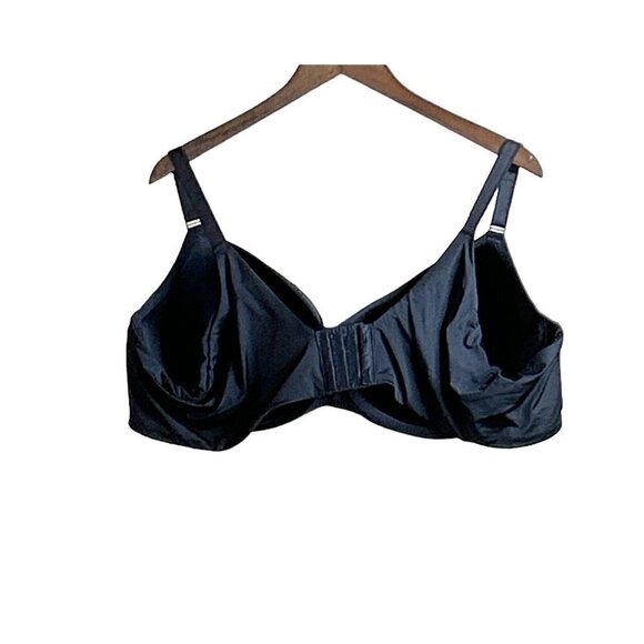 Torrid Bra Black 360 Back Smoothing T-Shirt Underwire Back Closure Bow 54C - Picture 3 of 6